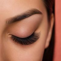 Nahaufnahme: dramatisches Wimpernset